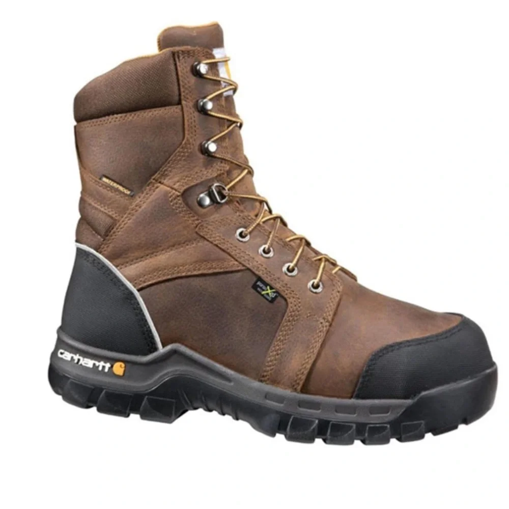 Carhartt Men's‎ 8-inch Waterproof Composite Toe Internal Met Guard Cmf8720- 10W